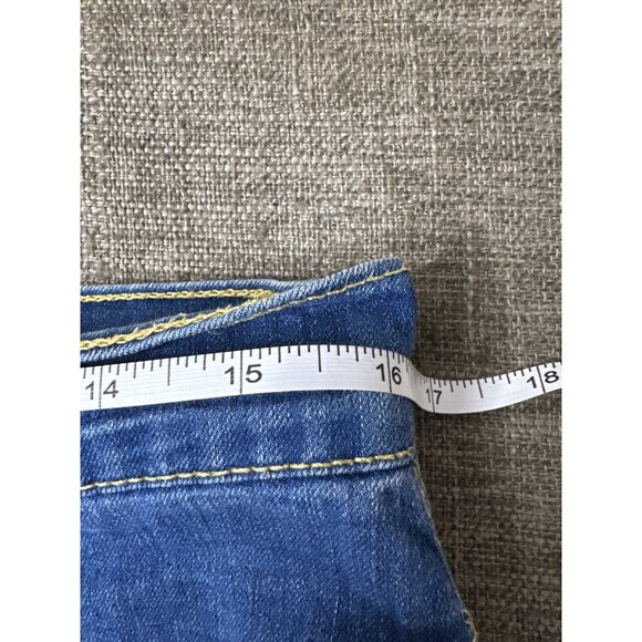 Emily B Womens Blue Denim Capri Jeans Size 10 Straight Leg Stretch - Picture 5 of 7